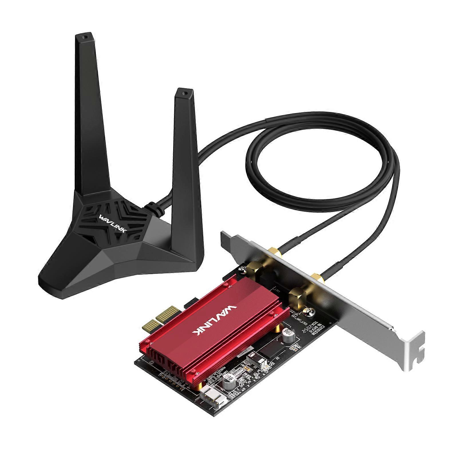 Intel 2023 New AX5400M WiFi 6E PCIe Carte réseau Tri-Band AX210 Adaptateur sans fil Bluetooth 5.3 pour PC Windows 10/11