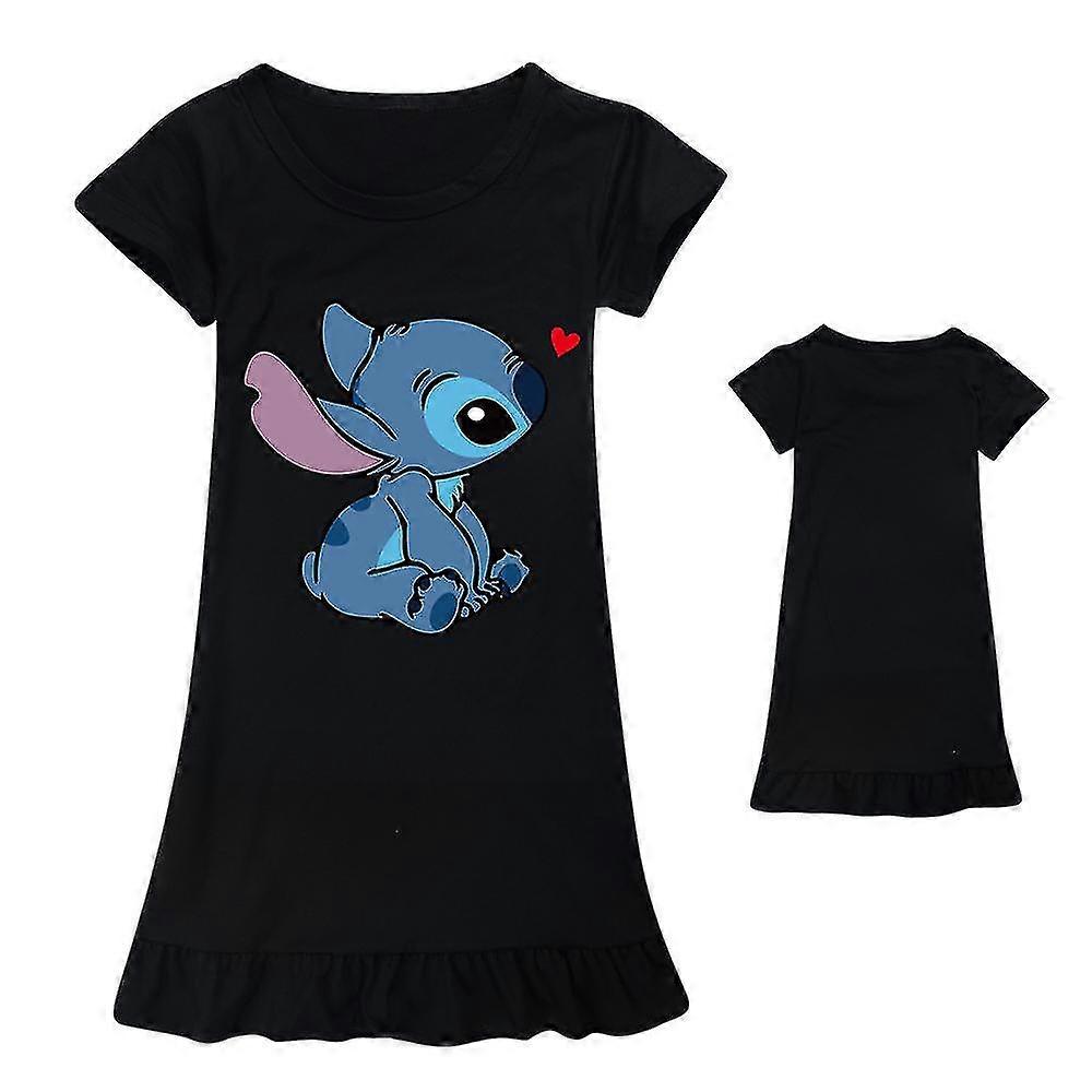 Barn Flickor Lilo Stitch Tryckt Pjs Nattkläder Klänning Pyjamas Nattlinne Nattkläder