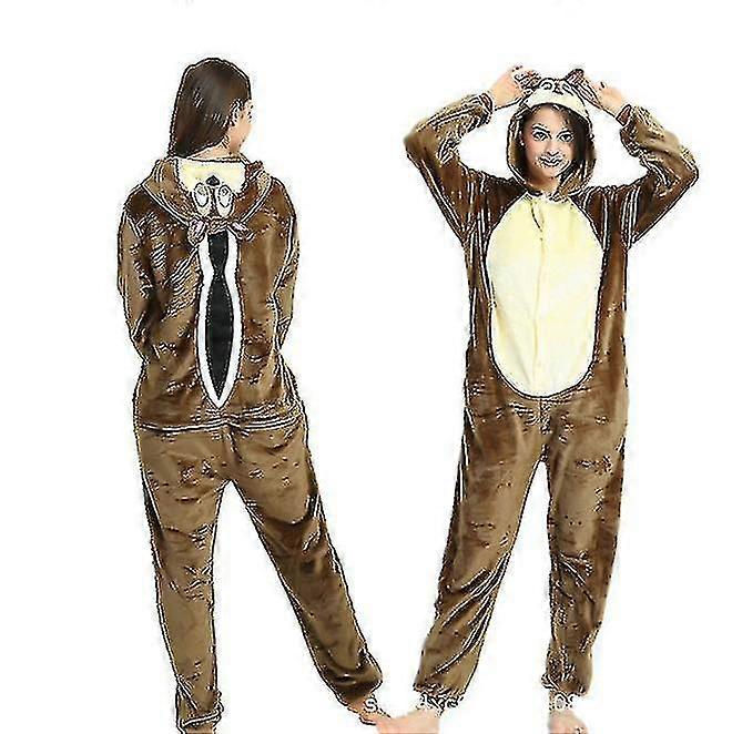Women Hooded Animal Cartoon Animal Hualien Rat Pajamas