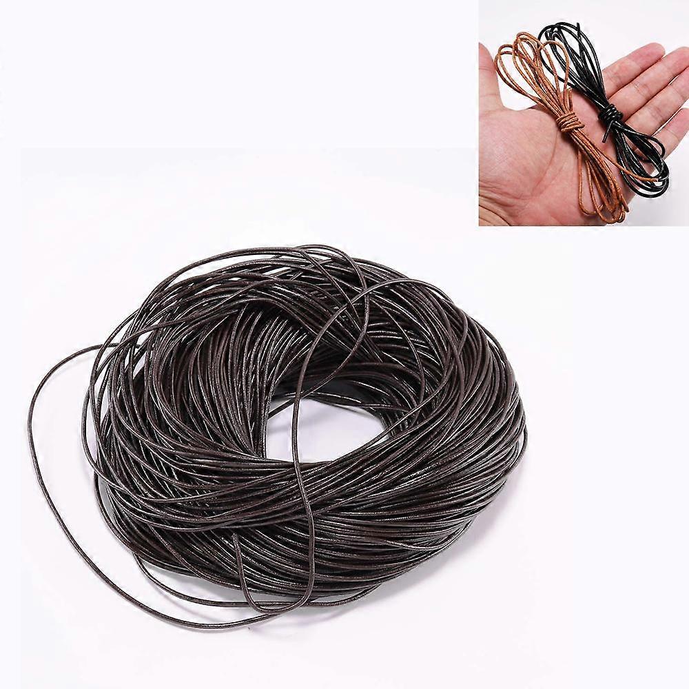 10 Meters Wax Waxed Nylon String Rope Cord For Diy Bracelet Jewelry Making Craft - Deep Coffee