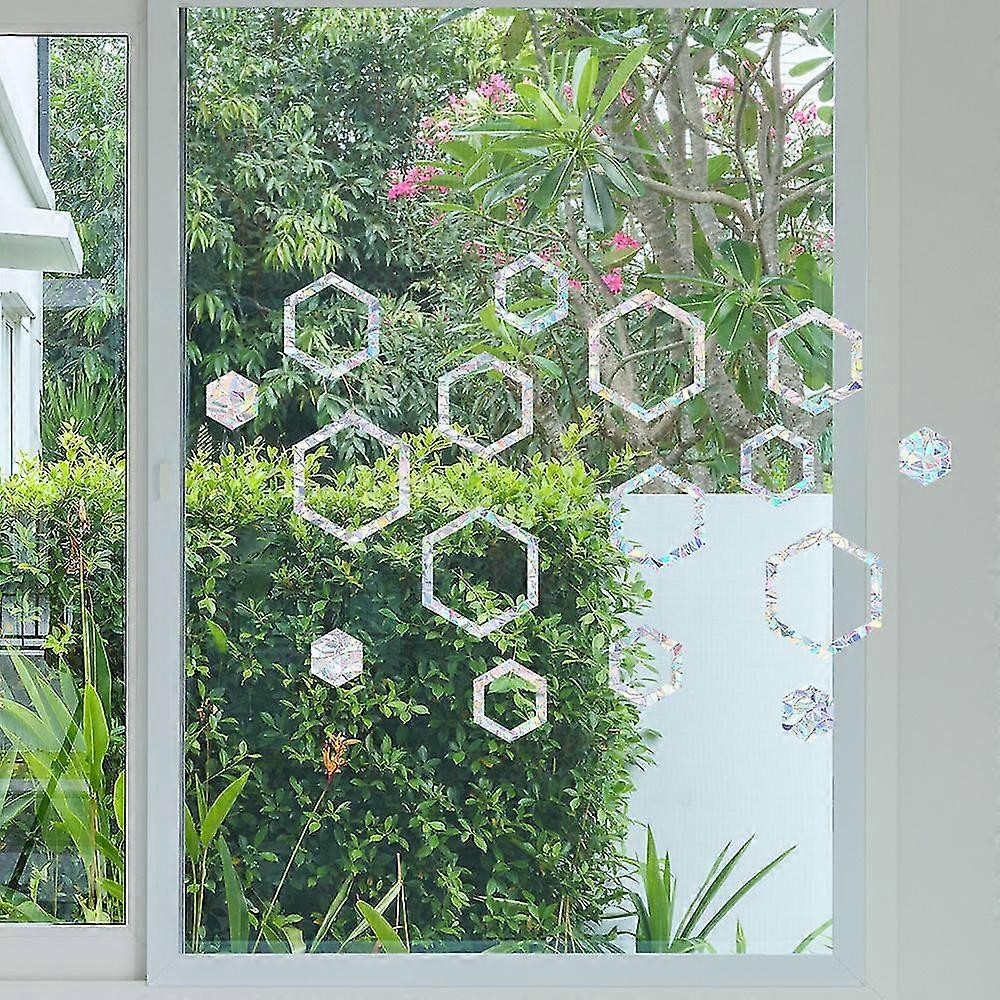 16Pcs Transparent Anti-Collision Bird Alert Window Stickers