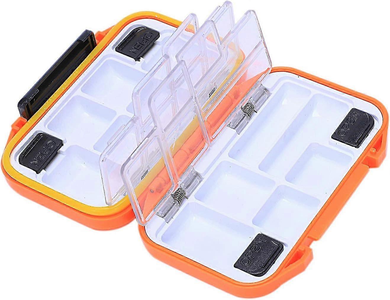 Fishing Accessories Waterproof Double Layer Orange Plastic Multi-function Fish Storage Box