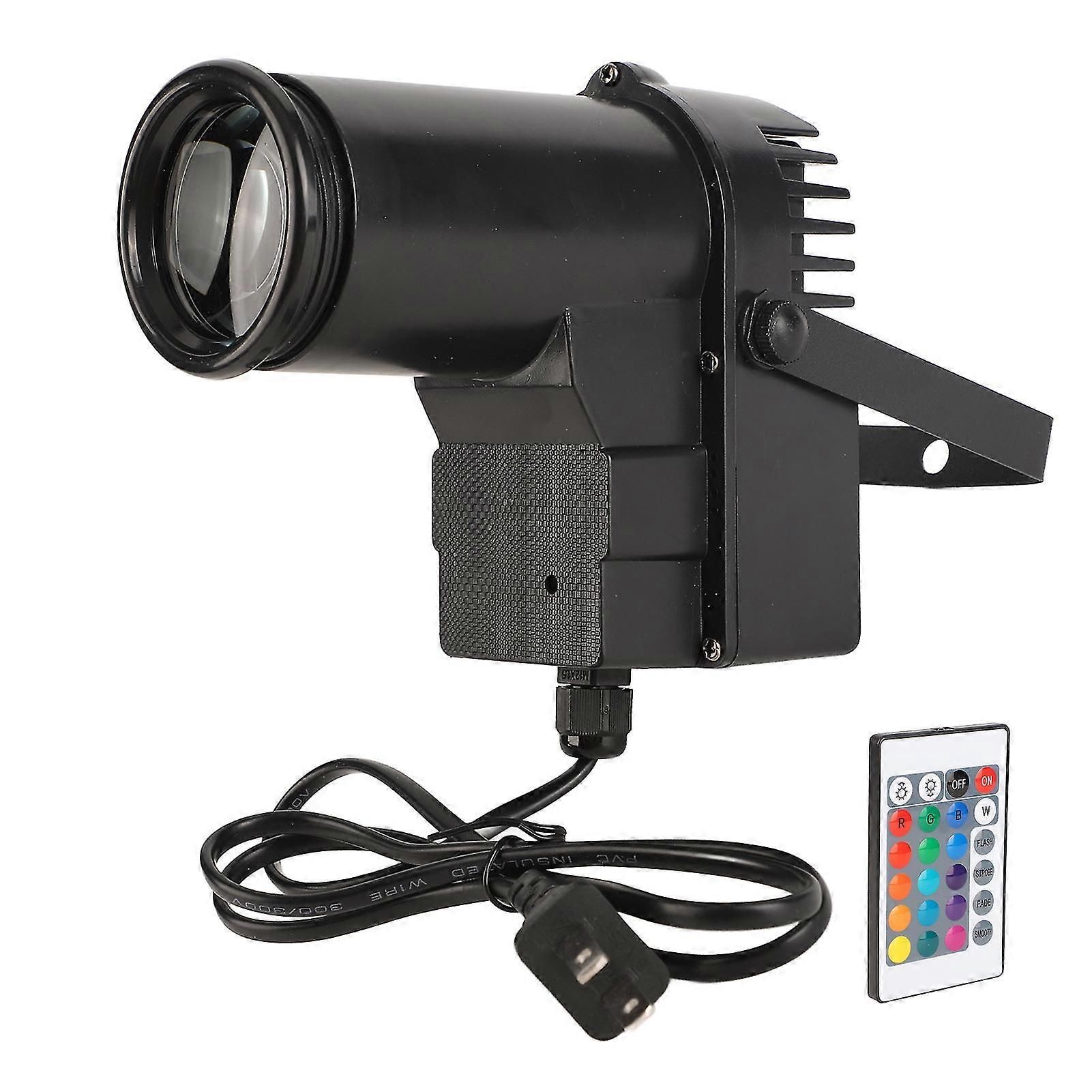 10W US Plug Adjustable Angle Remote Controlling Stage Spotlight for Party Wedding