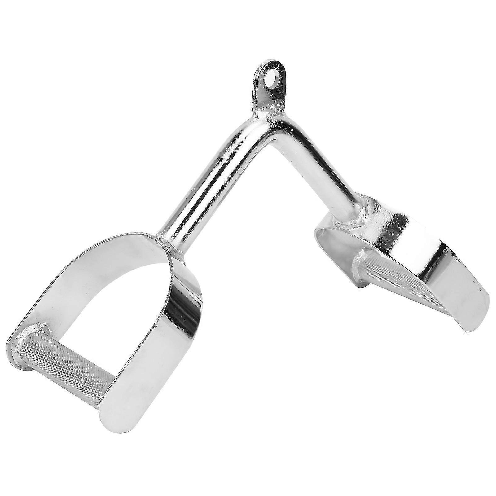 Exercise Bar Set with Rowing Machine Handle and Fitness Cable Machine Handle Attachments