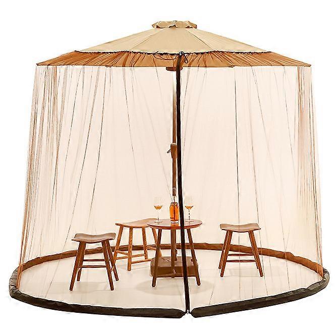 Universal Patio Umbrella Mosquito Net Umbrella Screen for Garden