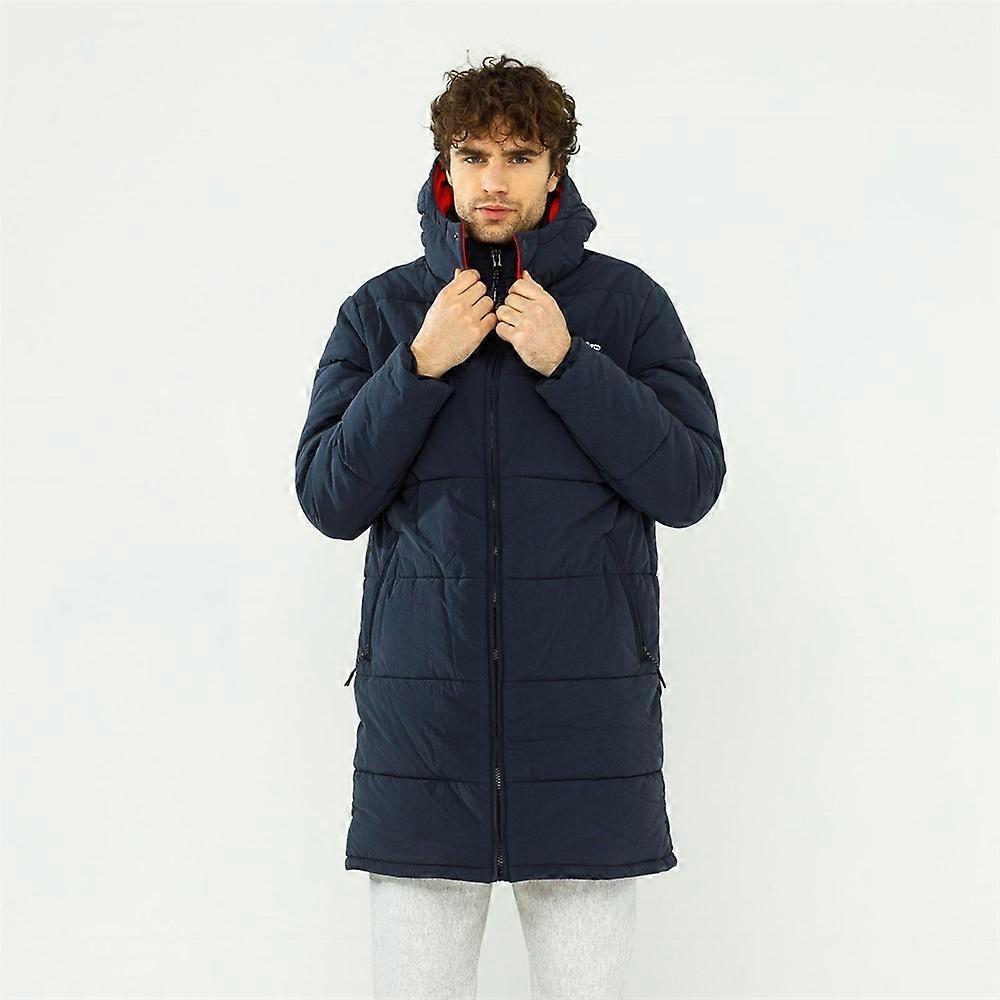 Champion Script Logo Back Padded Hooded 216734BS538NVB universal winter men