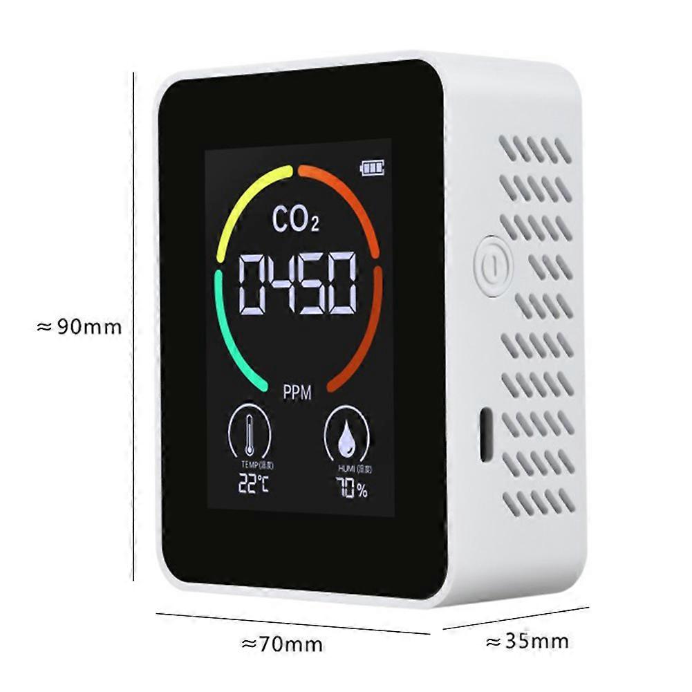 Air Quality Monitor Carbon Dioxide Detector Temperature Humidity Semiconductor Tester