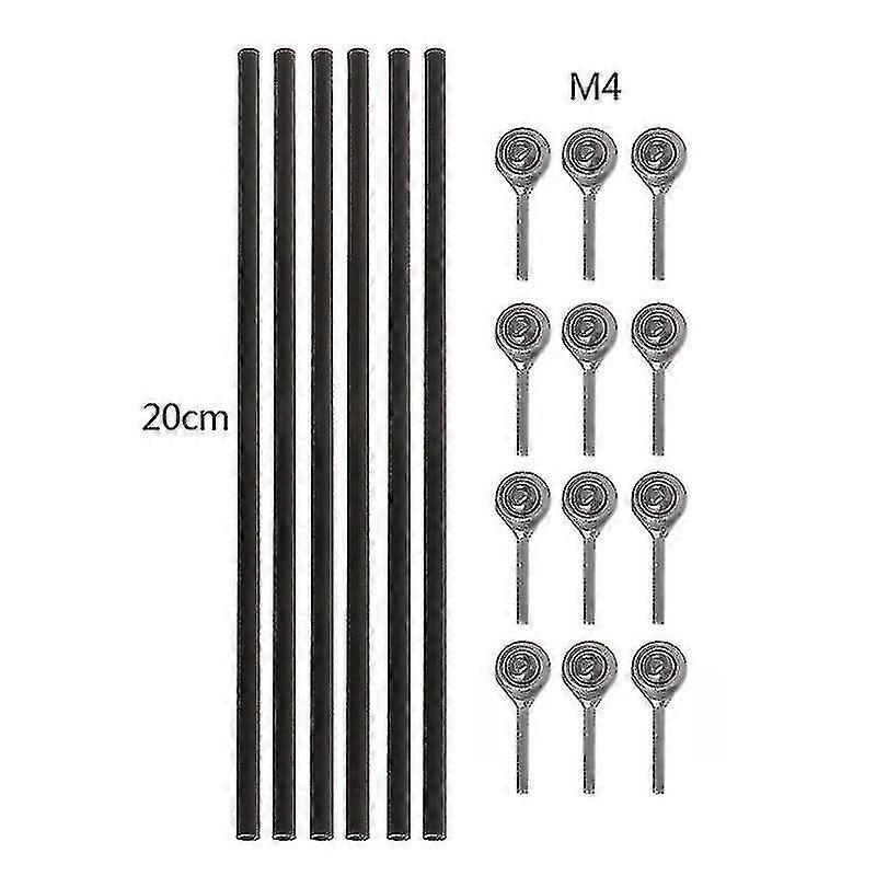 6pcs Kossel Delta 3d Printer Parts Parallel Manipulator Fisheye Carbon Rod
