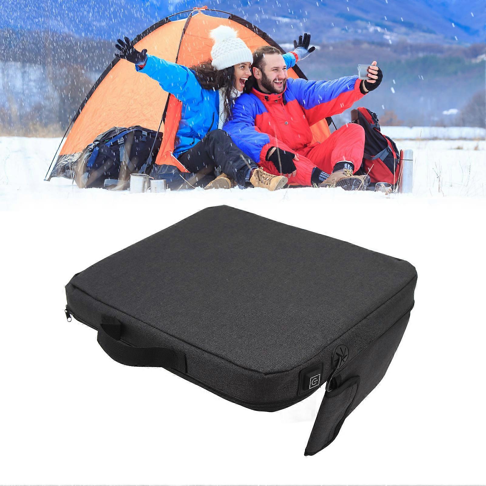 Coussin chauffant Noir USB Smart 3 Gears Contrôle de la température Portable Chauffé Stadium Pad Tapis chauffant Coussin chauffant Couverture chaude