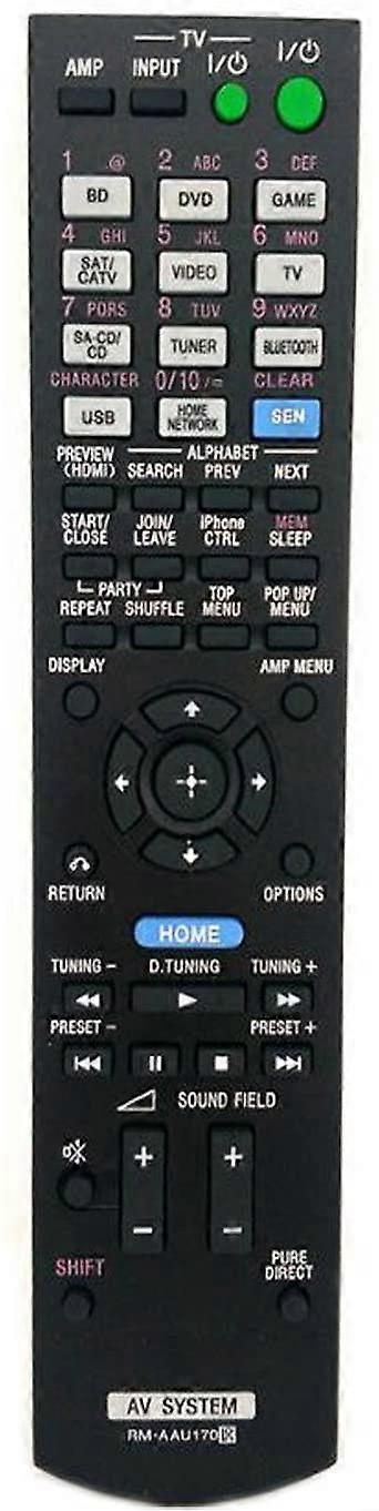 RM-AAU170 Remote Control for Sony AV System Home Theater RM-AAU169 STR-DN840