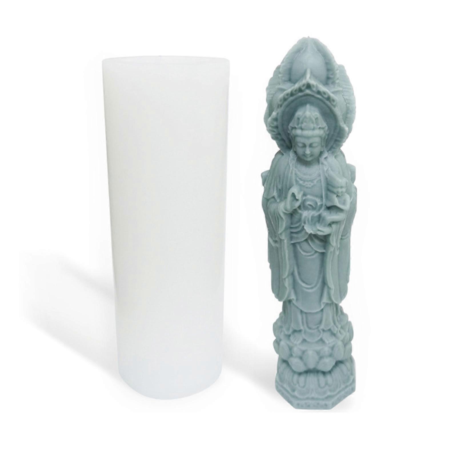 Guanyin Buddha Statue Silicone Mold Wax Melt Polymer Aromatherapy Making