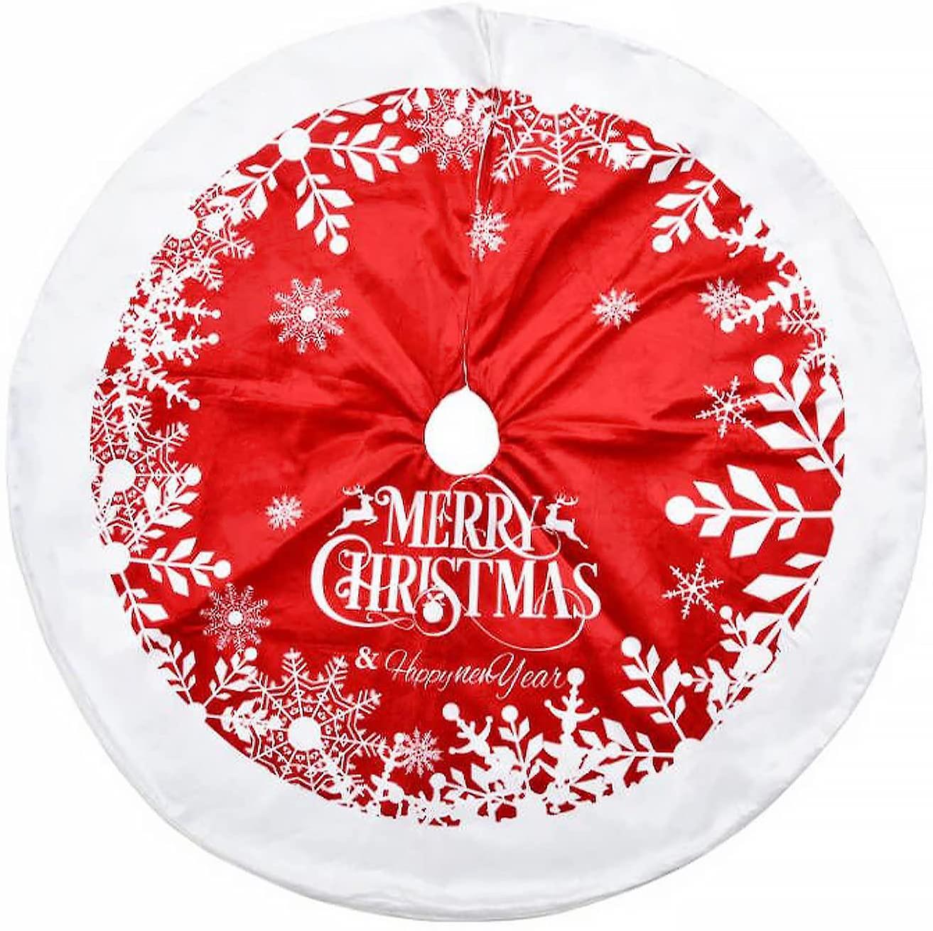 Juletre skjørt luksus myk rød