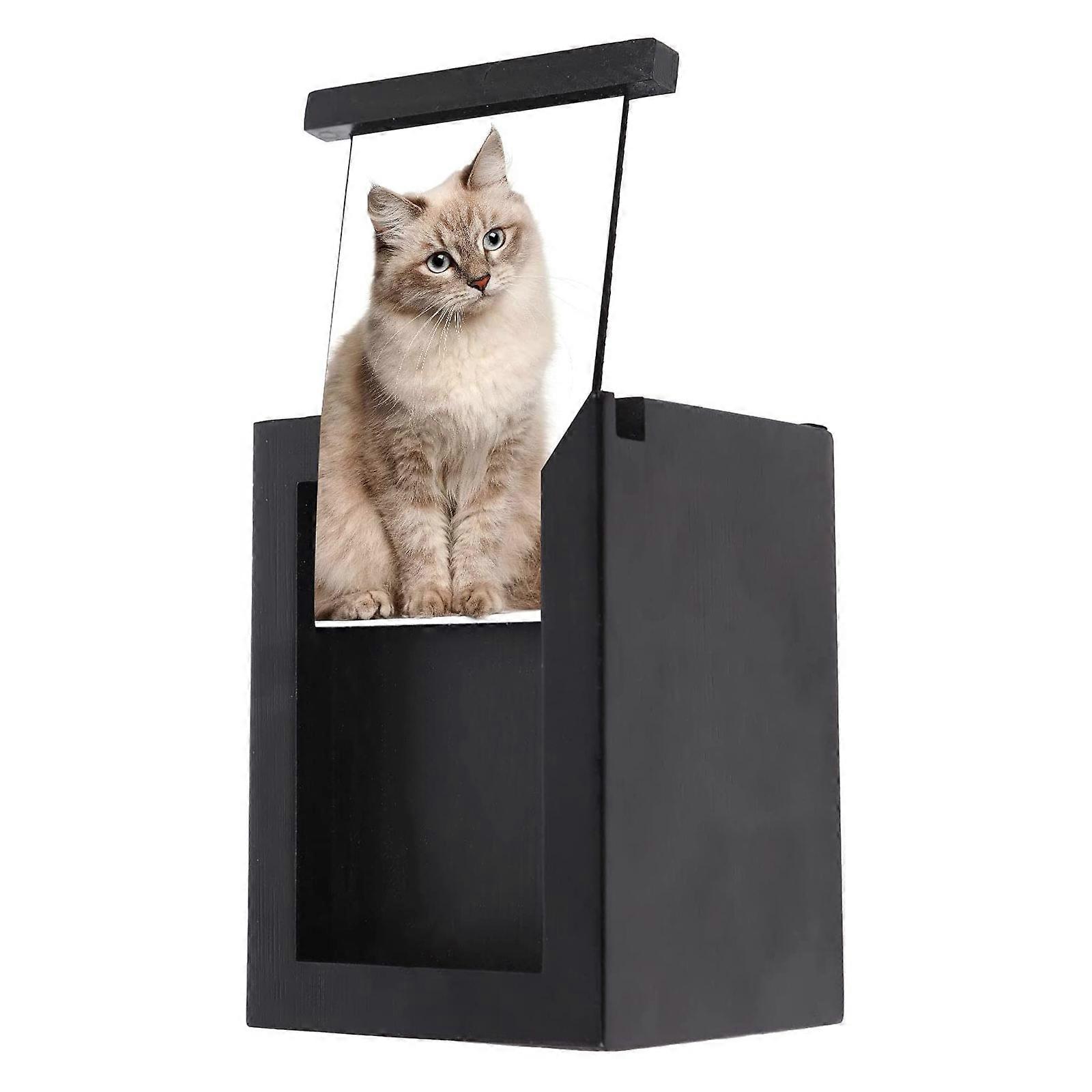 Pet Urn Memorial Box with Photo Frame Wooden Keepsake Cremation Urns for Cats