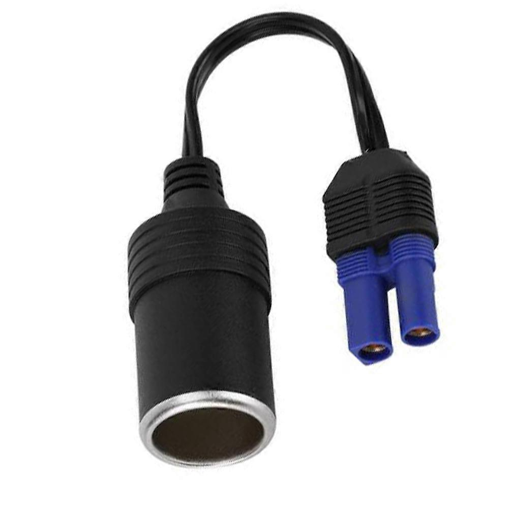 Black ABS Portable EC5 Lighter Socket Adapter Connector For 12V Car Battery Booster Car Jump Starter Direct Replacement