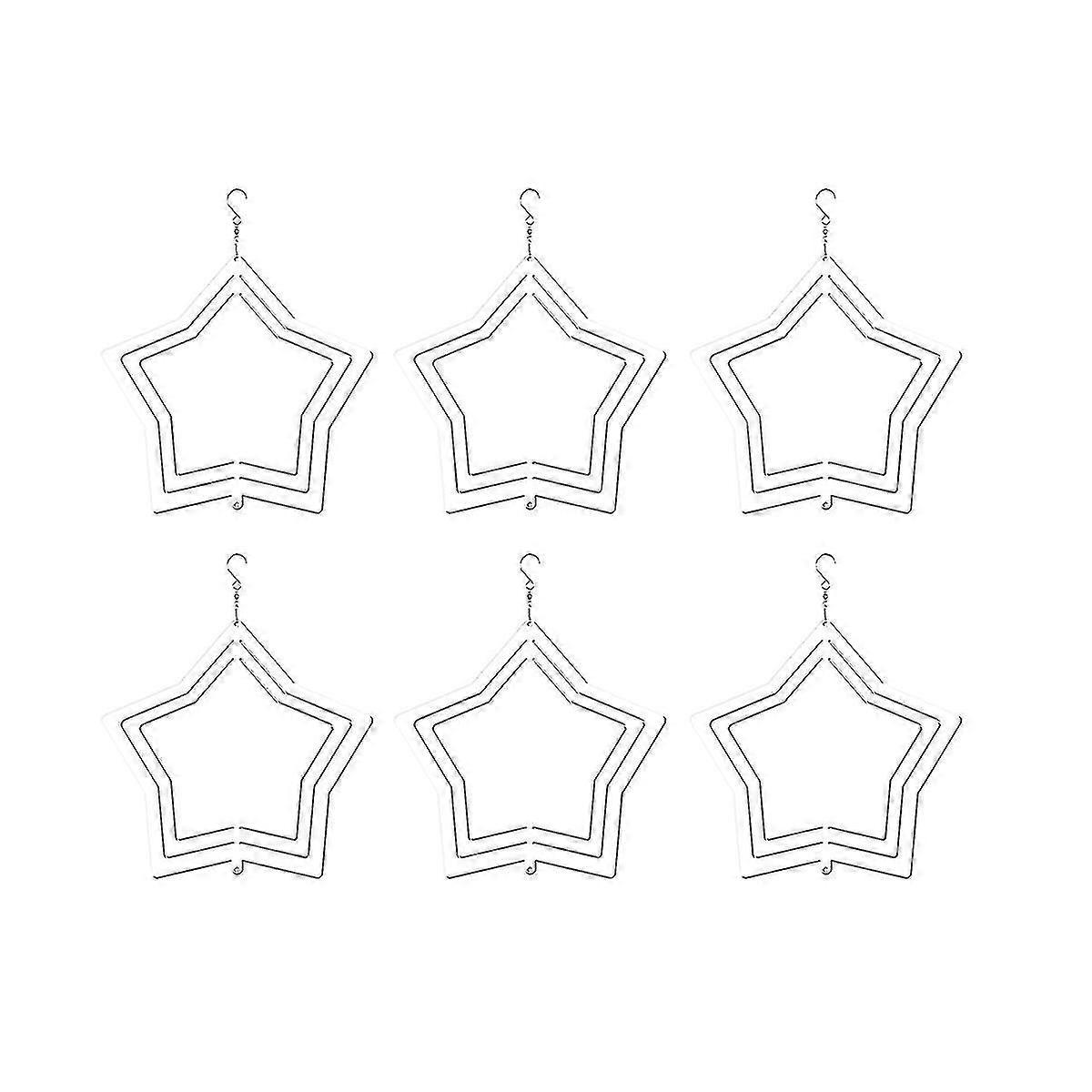 6pack 8 polegadas sublimação vento spinners blanks pendurado vento spinners presente de natal para o Natal da