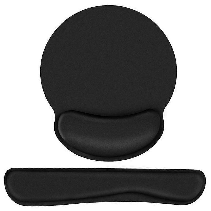 Wrist Rest, Keyboard and Mouse Pad, Comfortable Memory Foam Mouse Pad with Wrist Pad Support, Non-Slip Ergonomic Mouse Pad for Laptop Computer Work Ga