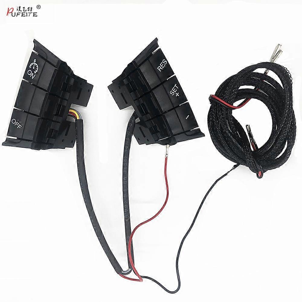 Car Cruise Control Switch Speed Control System with Cable For Ford Focus 2005-2011 Multifunction Steering Wheel Button Switch
