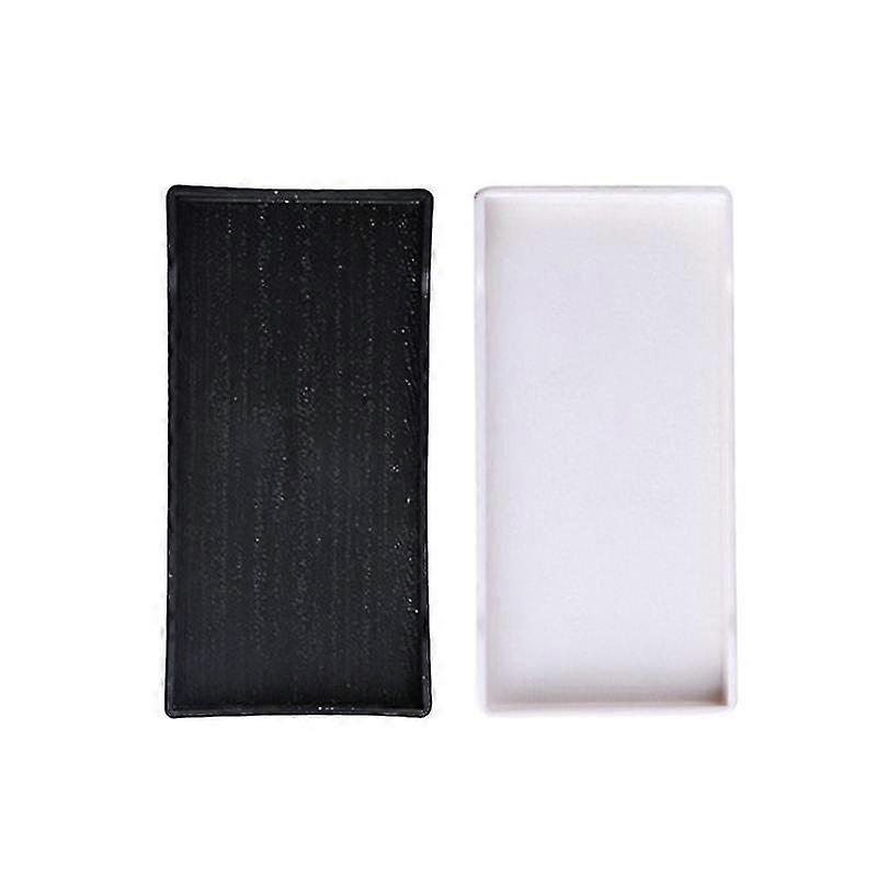 2pcs Rectangular Storage Trays Plastic Fruit Plates Multifunctional Candy Containers For Home Banquet Hotel