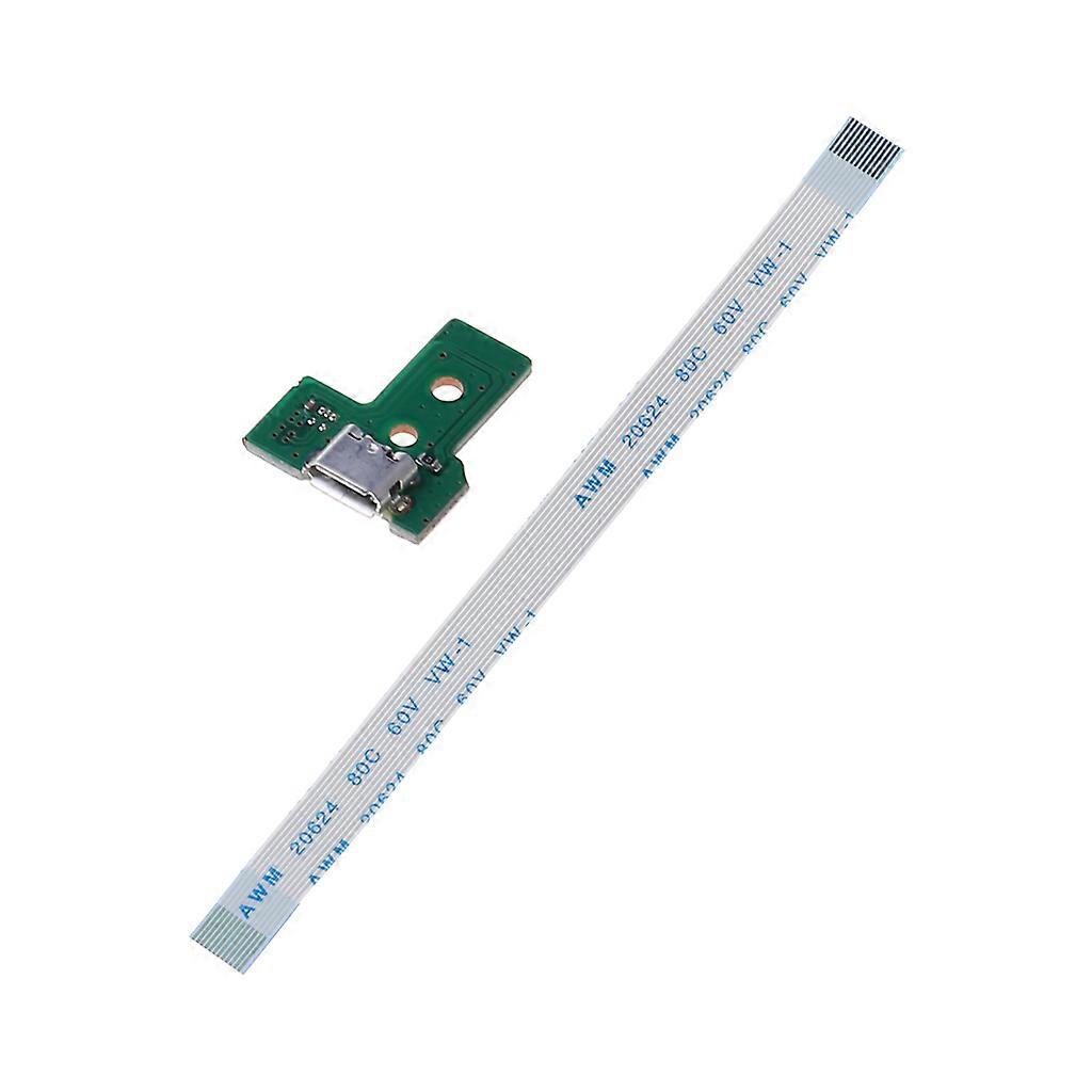 JDS-030 USB-laddningsport uttag Board 12-stifts Flex Ribbon Cable med kort för DualShock 4 Controller