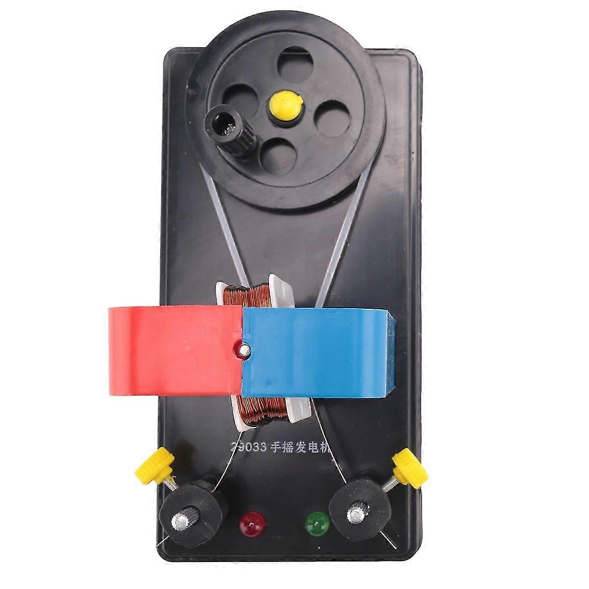 مولد كهرباء يدوي DIY نموذج مولد كهربائي AC-DC تجربة فيزيائية ألعاب تعليمية