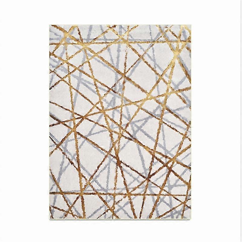 Αμερικανικά χαλιά μοτίβων χρυσής γραμμής σταυρού στυλ για αντιολισθητικές αντιρυτιδικές κουβέρτες διακόσμησης πατωμάτων πατωμάτων καθιστικού