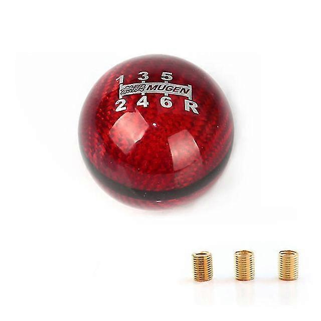 Gear Shift Knob Genuine Carbon Fiber For 5 / 6 Speed Manual / Automatic Spherical Shift Knob