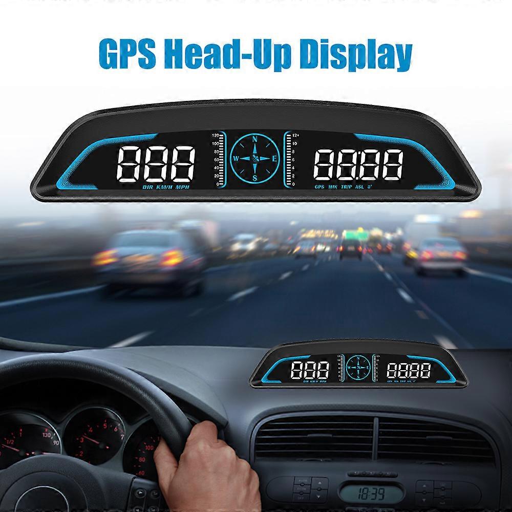 LEEPEE Smart Digital Alarm Reminder Meter HD Car Electronics Accessories Car Speedometer Universal G3 GPS HUD Heads Up Display