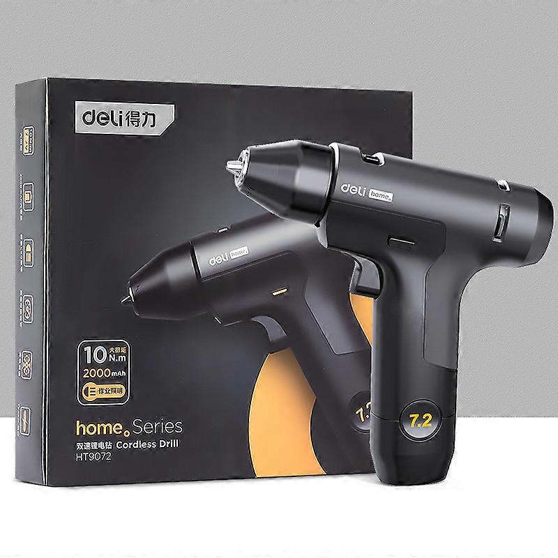 Deli Double Speed 7.2V Electric Screwdriver Rechargeable Disassembling Machine Power Repair Tools Electric Drill Set