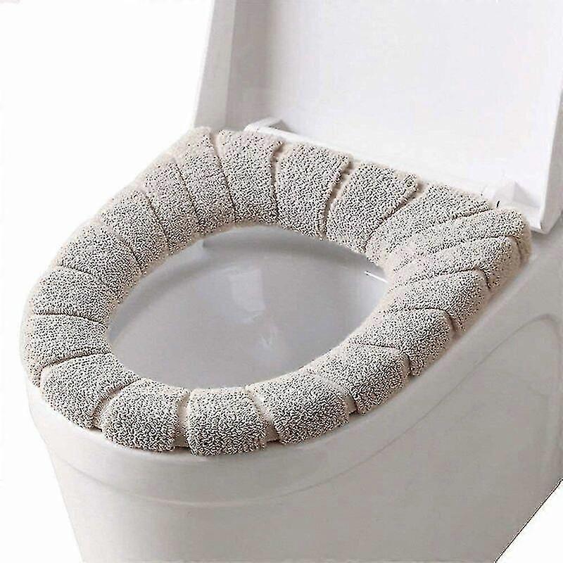 Toilettensitze, WC Sitzbezug Soft Warm Badezimmer Kissen Waschbare Abdeckung Pads 3 Stück