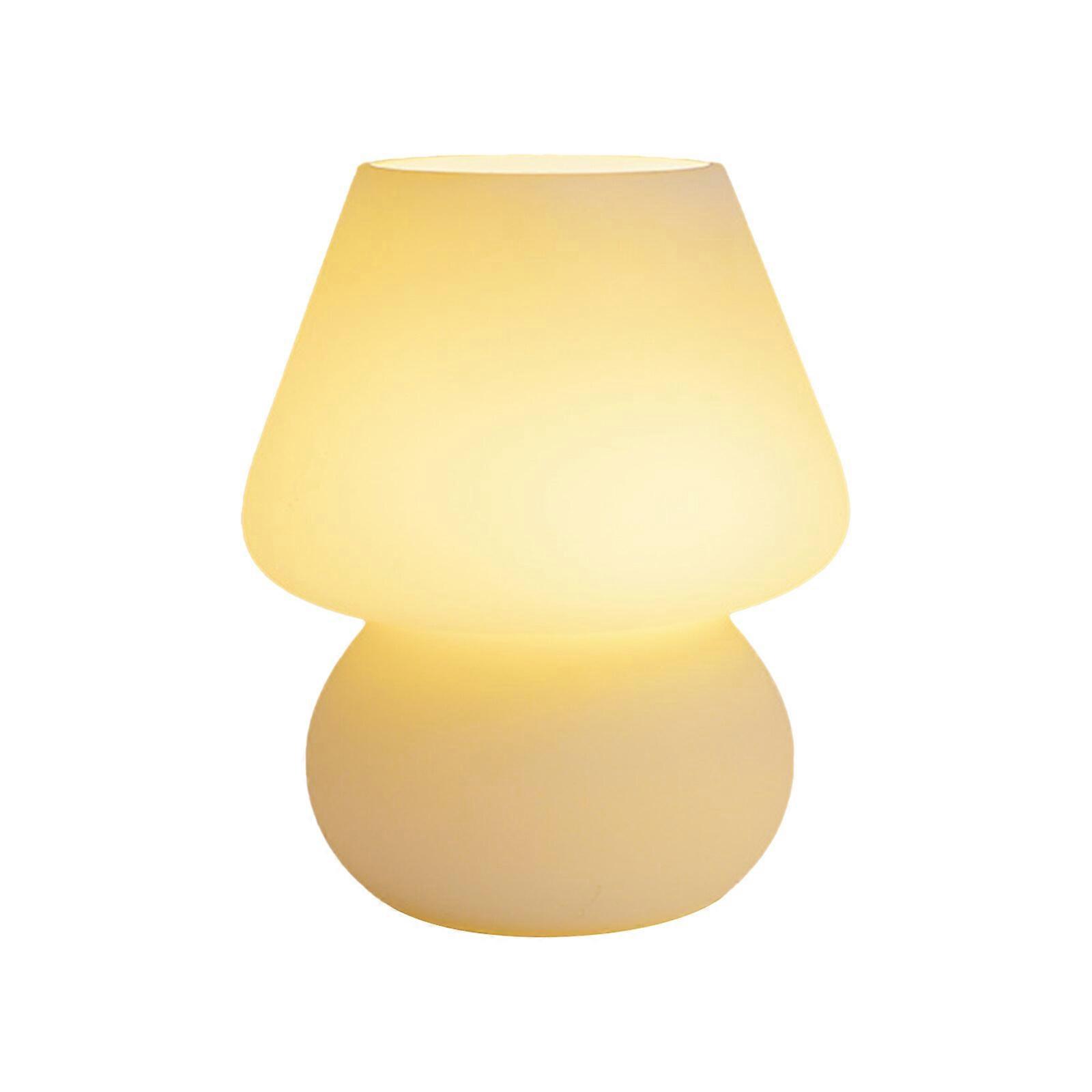 2023,3 Color mushroom Lamp Glass Table Bedside Striped Translucent Murano Vintage Style Light