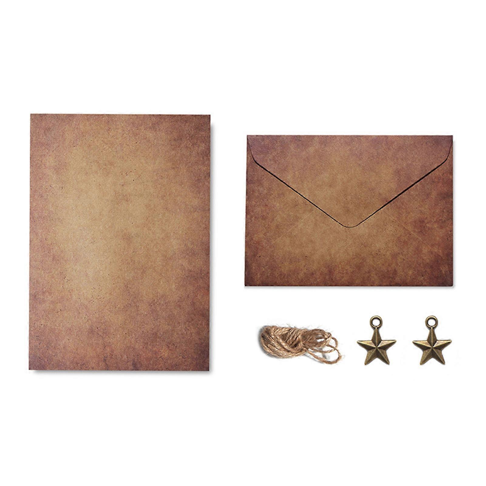 1 مجموعة ورقة رسالة سهلة التطبيق نمط عتيق ورقة خاصة A5 مكتوبة بخط اليد رسالة الحب القرطاسية المدرسة توريد تشينغ هاي