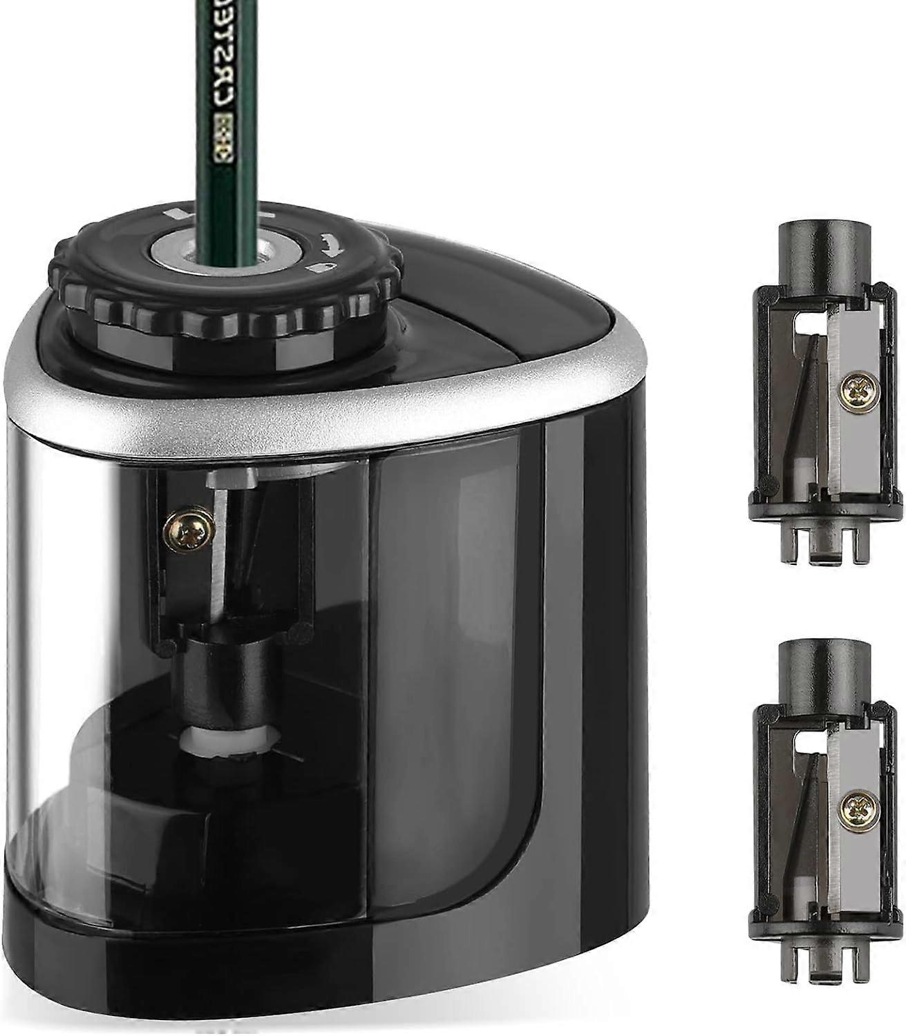 Electric Pencil Sharpener, Automatic Pencil Sharpener with Container for Home Office School, Battery Powered