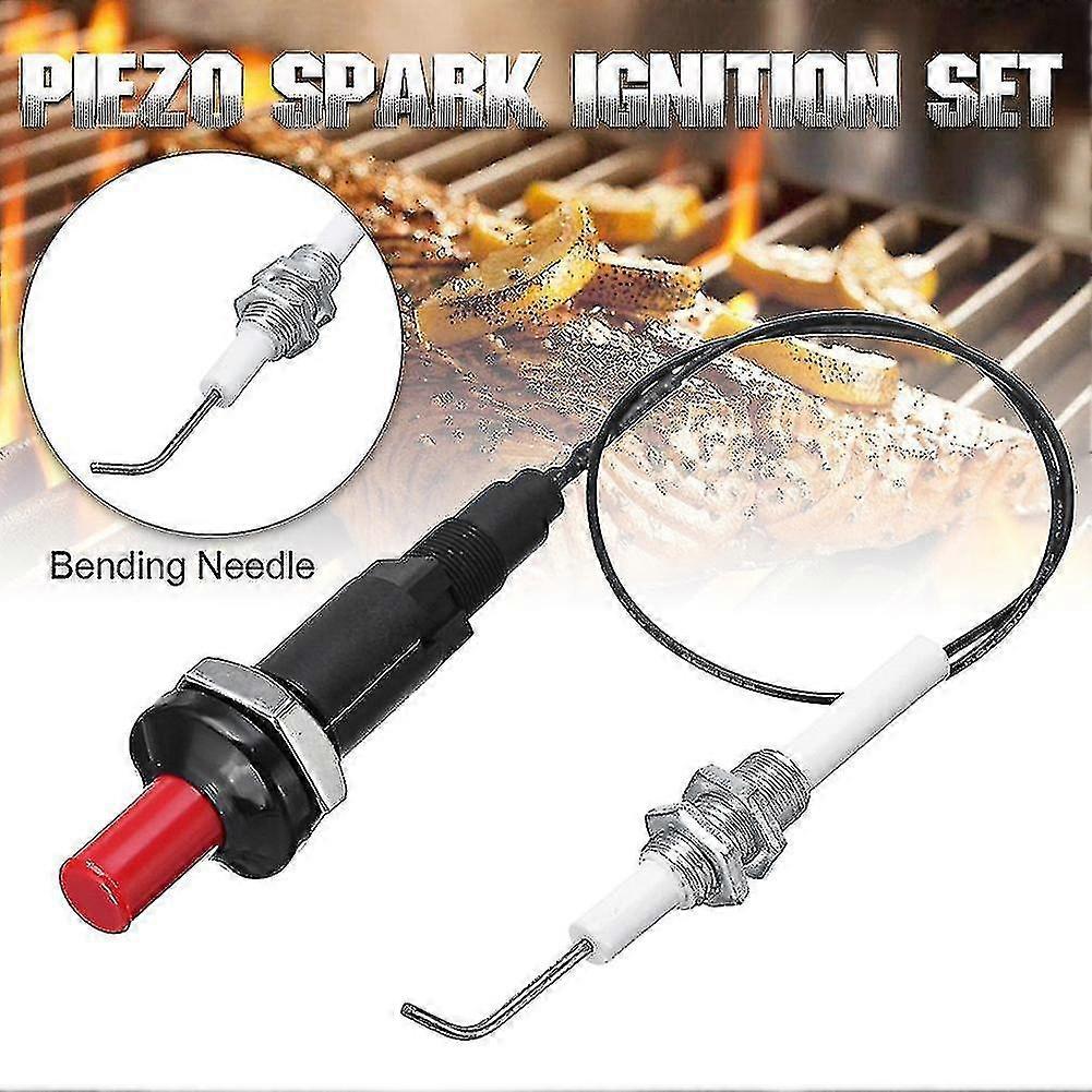 Universal 30cm Piezo Spark Ignition Set For Heater Radiator Gas Grill Cooker Bbq