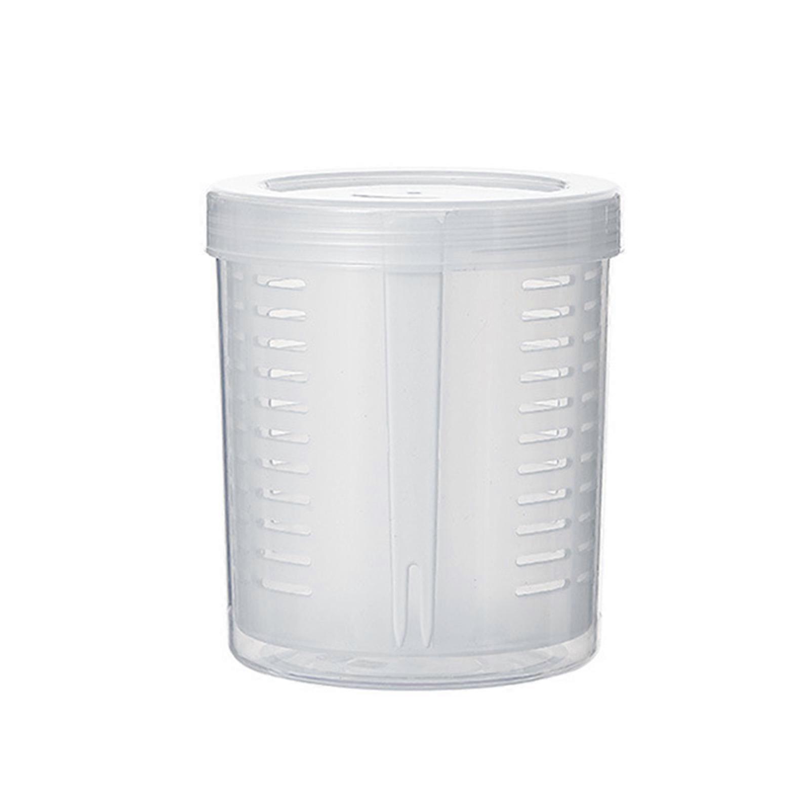 Dry Wet Separation Plastic Pickle Jar Cups Kitchenware Easy To Clean Storage Container With Strainer Insert
