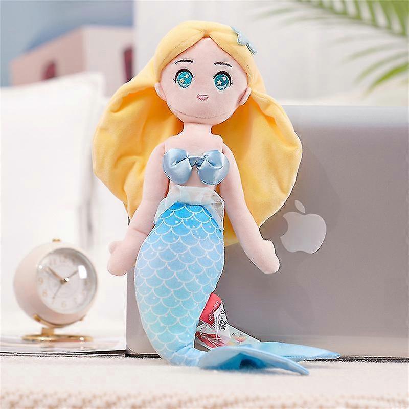 40cm Sjöjungfru Prinsessan Plysch Docka Söt Barn Kudde Flicka Dockdocka Docka