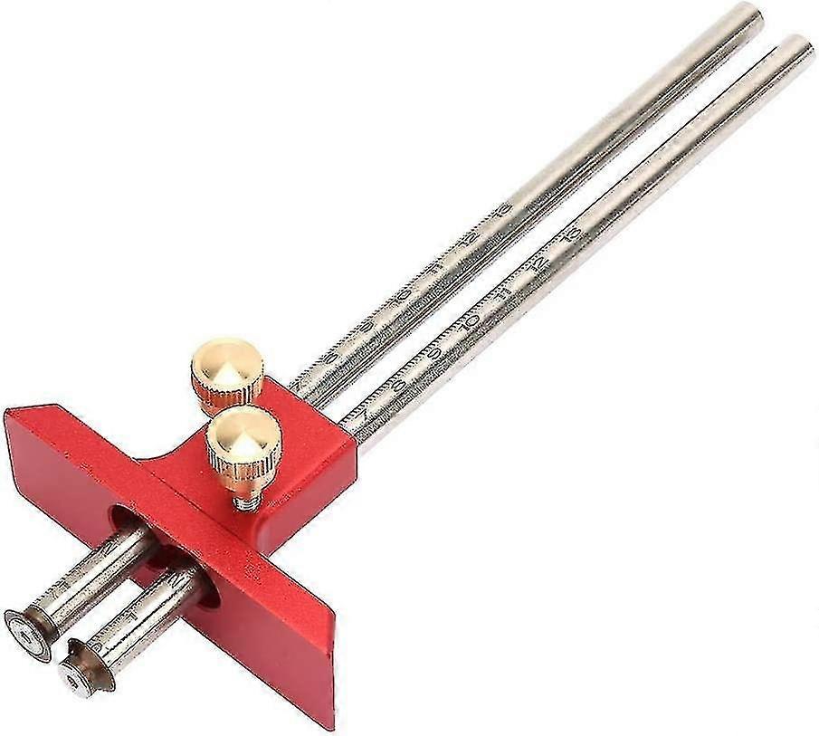 Wood marking ruler - high-precision woodworking double-head marking ruler clear scale marking ruler 20240603