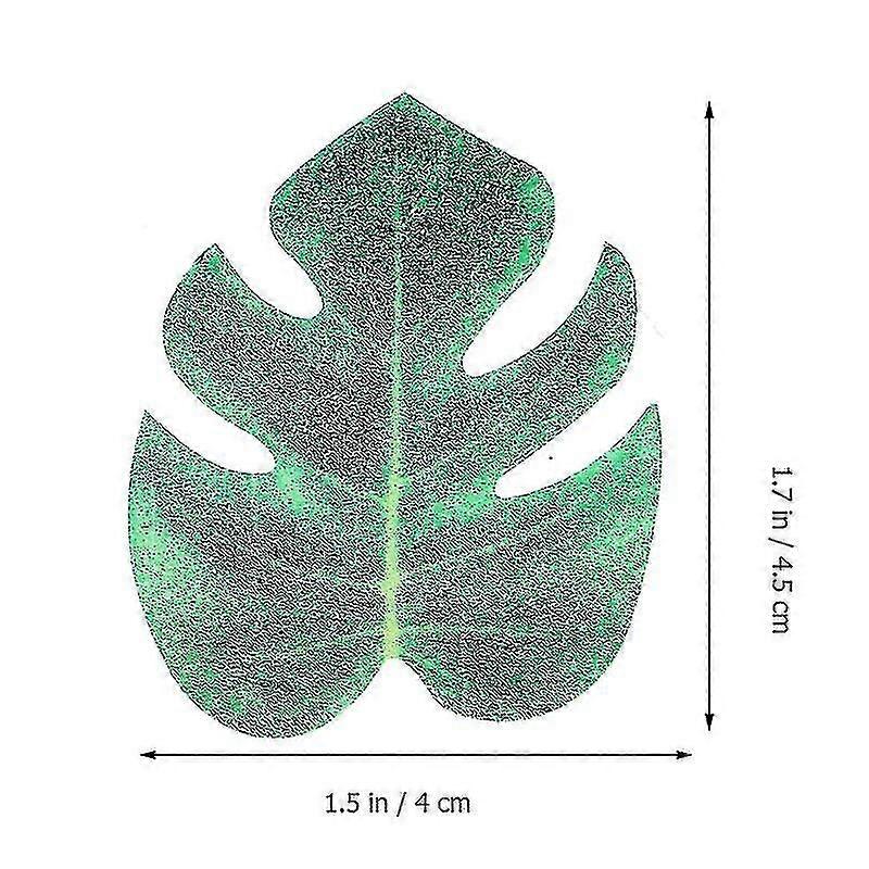 48 stk spiselig kage Topper Rispapirkage Dekorative blade Kagepynt