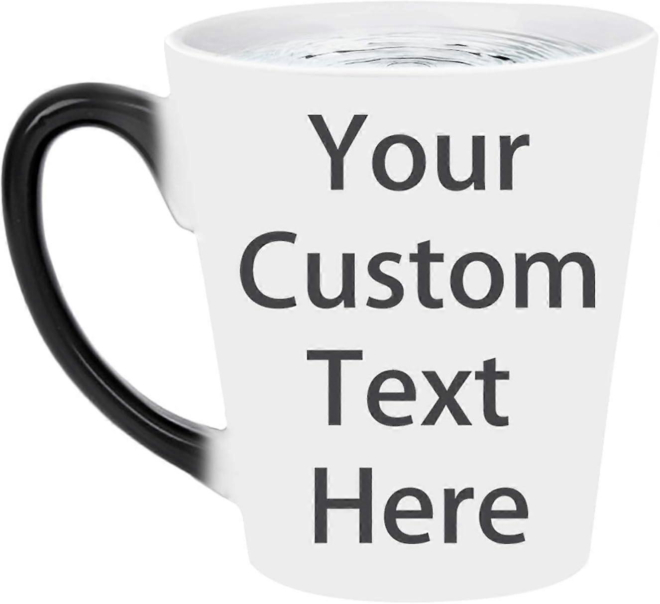 Personalized Custom Coffee Tea Mug Custom Your Own Text/Image/Name 11oz Ceramic Mug, Heat Sensitive Color Changing Magic Mug Customized Travel Mugs fo