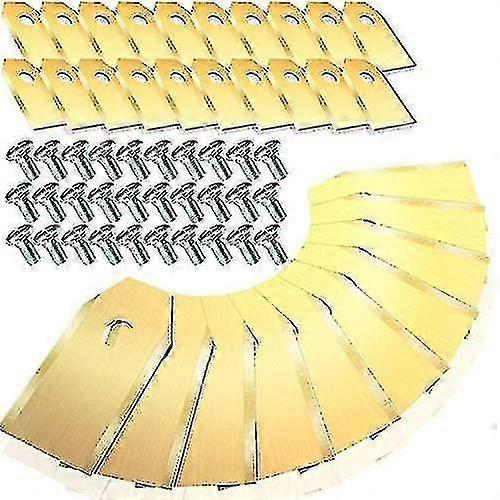 30 X Titanium Replacement Blades For All Husqvarna/gardena/yard Force/automower Automower Lawn Mowers, Heavy Duty (3.1g / 0.75mm) With Screws