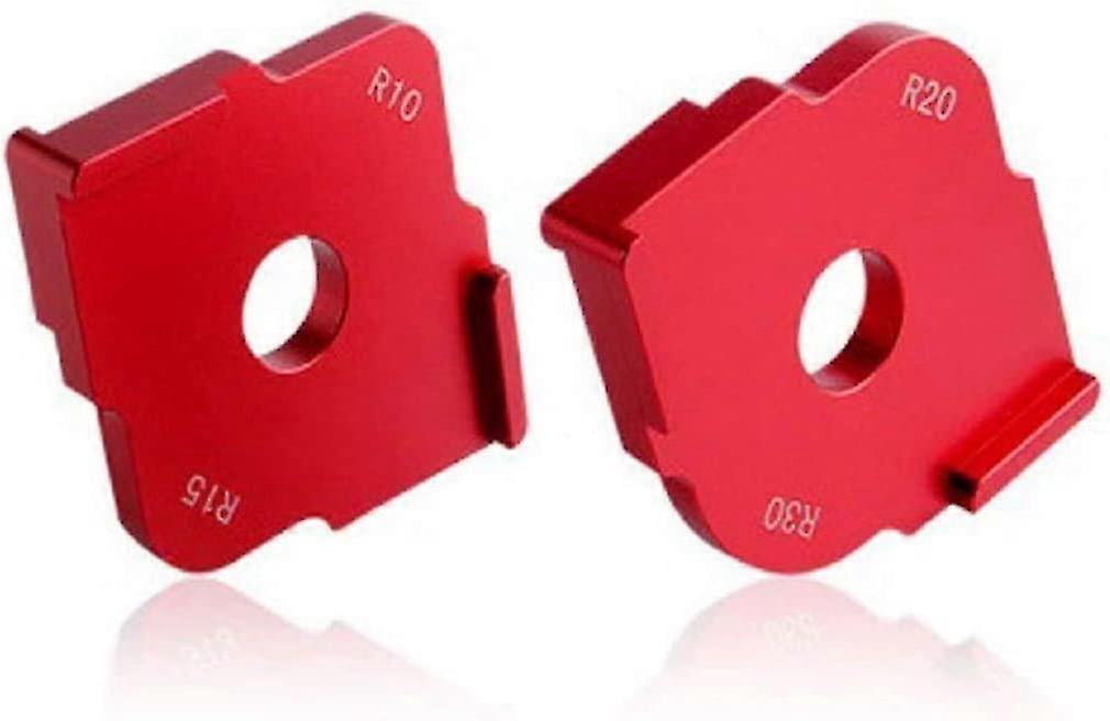 2 stk. hjørnejigger i aluminiumslegering R10 R15 R20 R30 hjørnejigger for trebearbeiding, runde snekkerverktøy