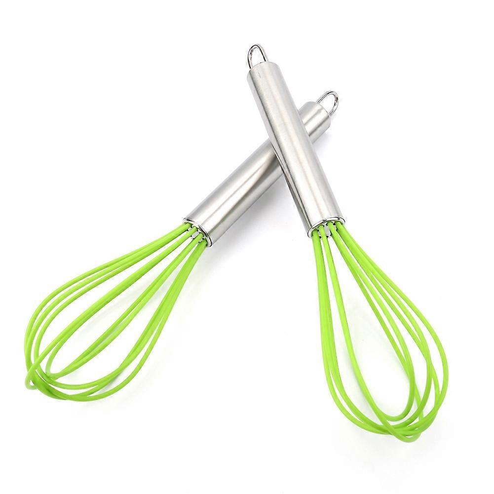 Silicone Whisk Mixer Handle Stirring Eggs Cooking Tool Kitchenware