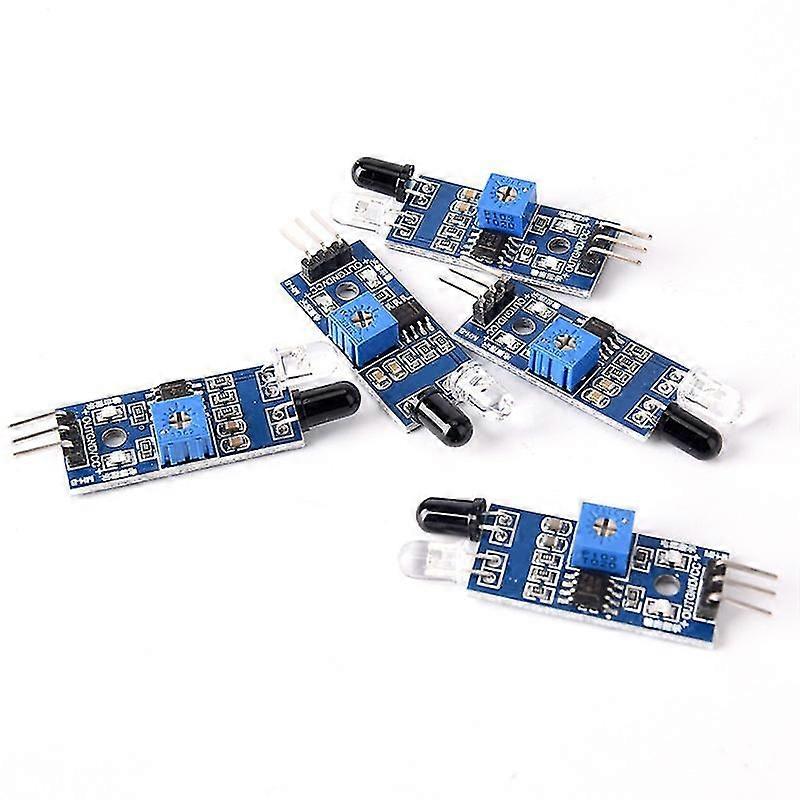 5pcs Ir Infrarouge Obstacle Avoidance Sensor Module Pour Arduino Smart Car Robot Hfmqv