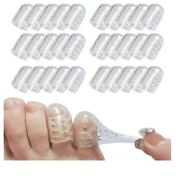 Silicone Anti-friction , 30 Pcs Silicone Breathable Toe Covers Little s Caps Guards For Corns, Blisters And Ingrown Toena