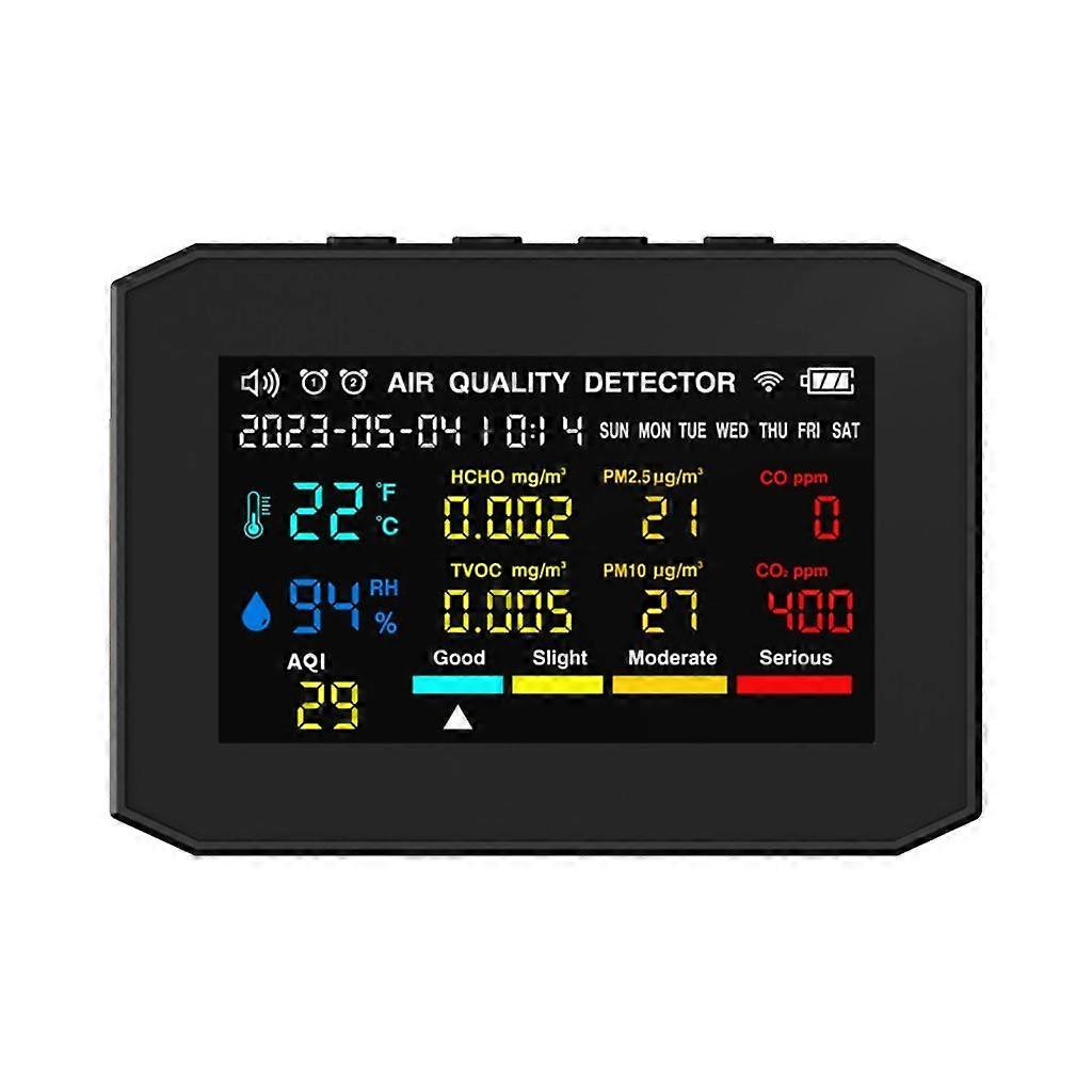 Compact Environment Monitors Temperature Humidity Display PM2.5 Formaldehyde
