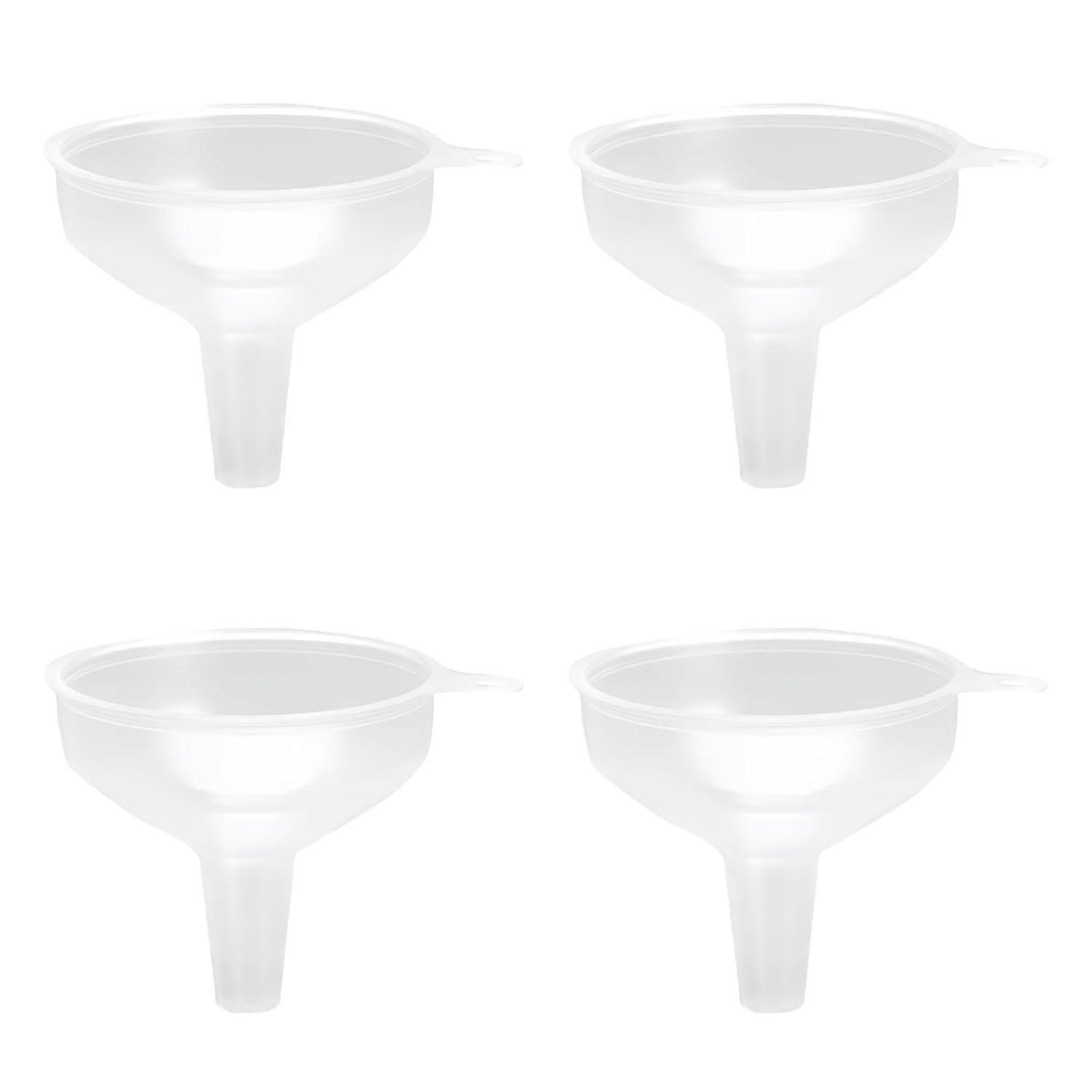 Kitchen Funnels Set, Food Grade Plastic, Perfect for Liquids and Powders, Easy Pouring, 3 Sizes Included