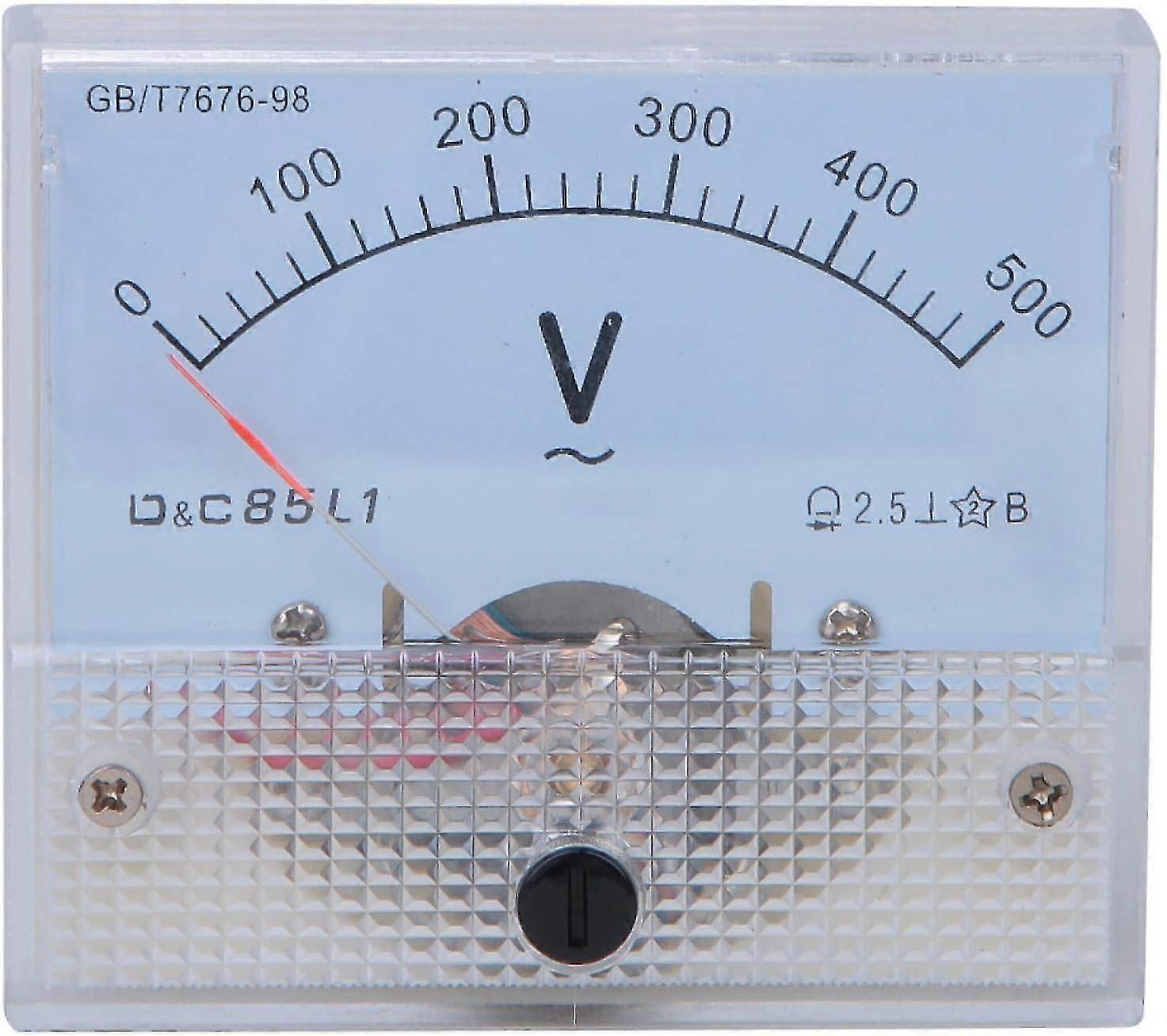 Analoges Voltmeter Messgerät - AC Zeiger Voltmeter 0-500V Skala Bereich Spannungsprüfer Detektor Panel Messgeräte - Gut