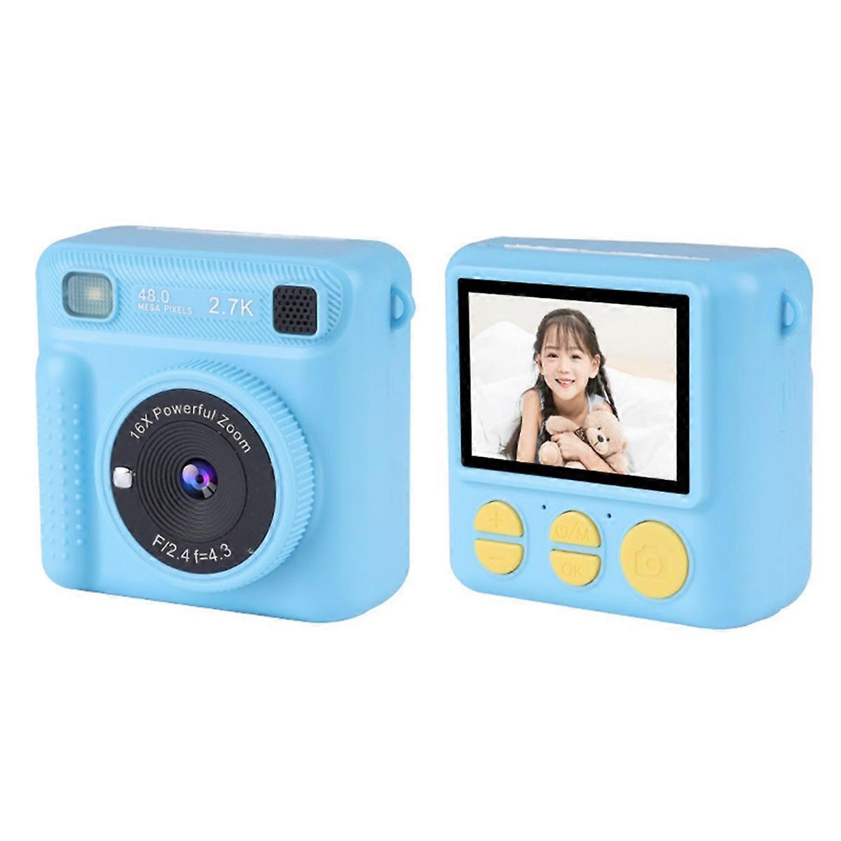 Instant Print Camera 1080P HD Digital Video Cameras with 3Print Paper Portable Travel Toy Camera fo