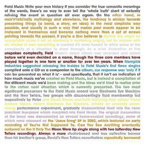 Field Music Write Your Own History CD