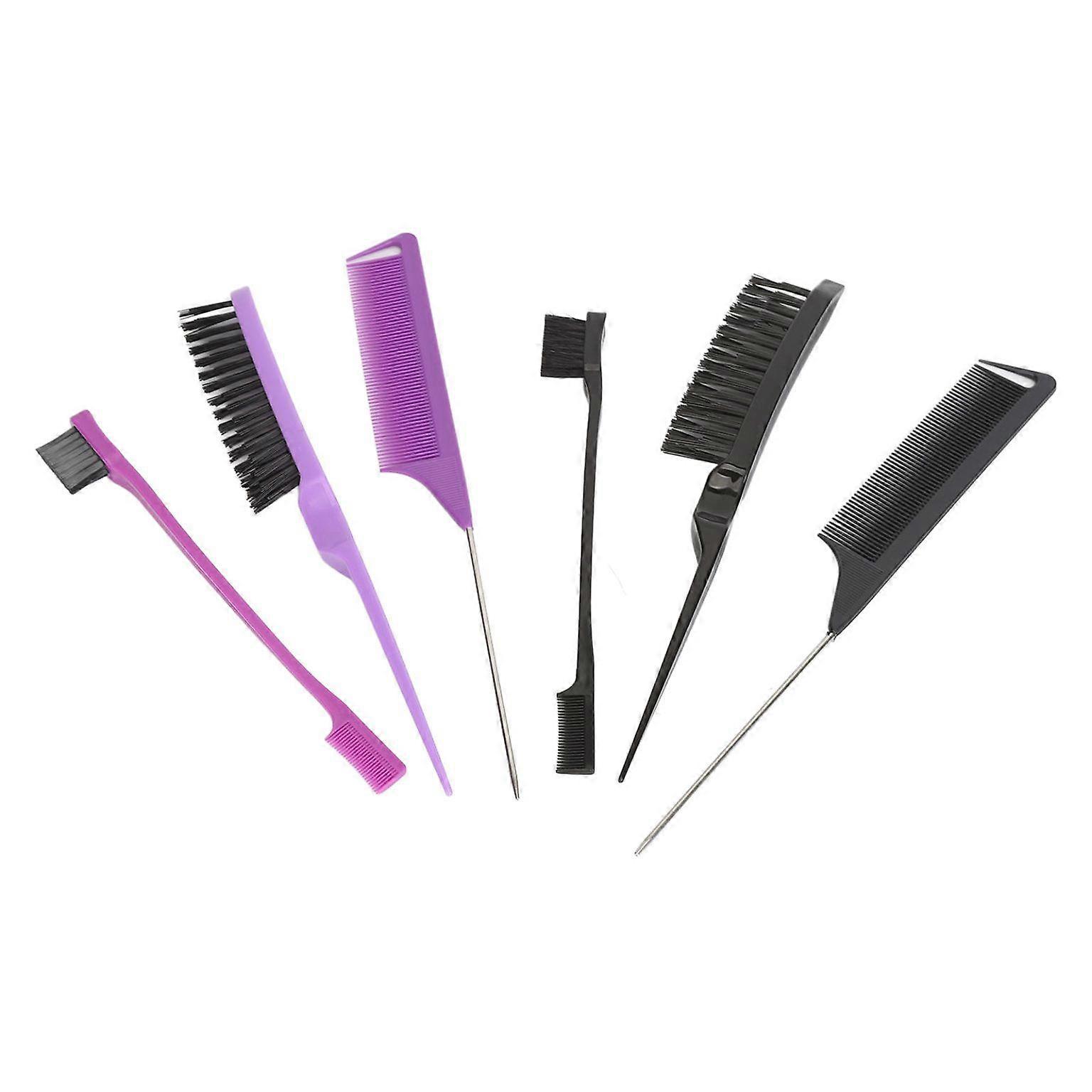 Slick Eyebrow Comb & Hair Brush Set - 3-Piece Styling Kit