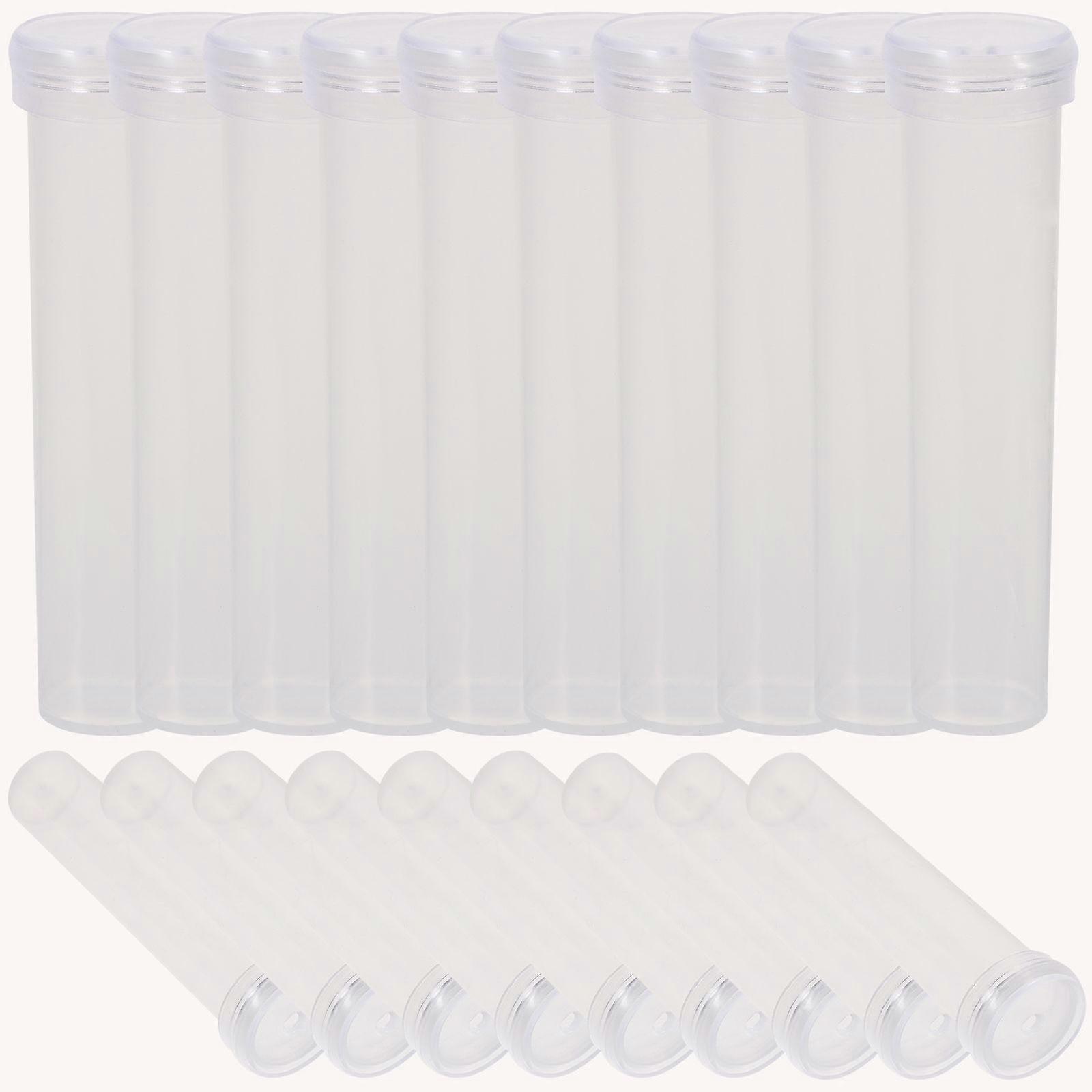 100pcs Nutrition Flower Plastic Tube Transparent Water Flower Tube Flower Water Container Florist Supplies